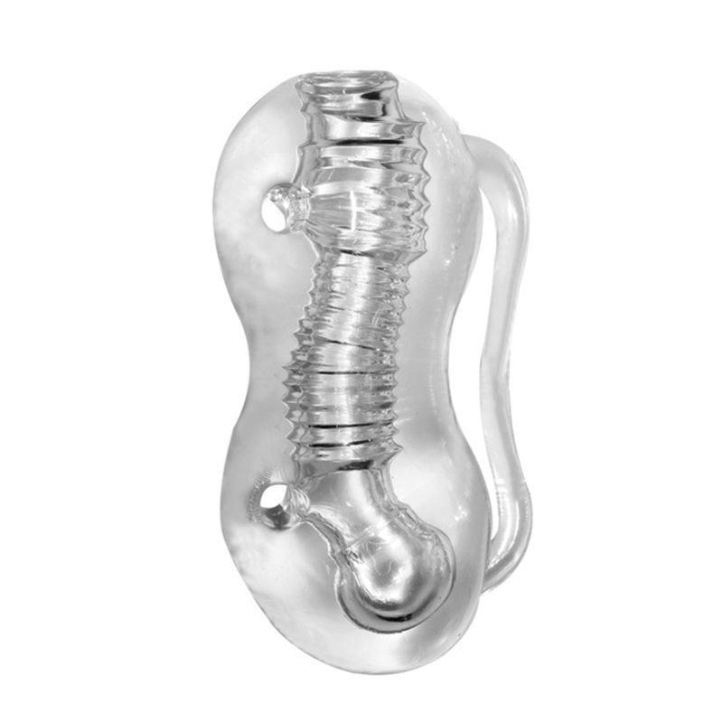 Mens Transparent Masturbator Cup Penile Training Device Delayed Pleasure Massage Toy Discreet Male Sexual Wellness Product - 5