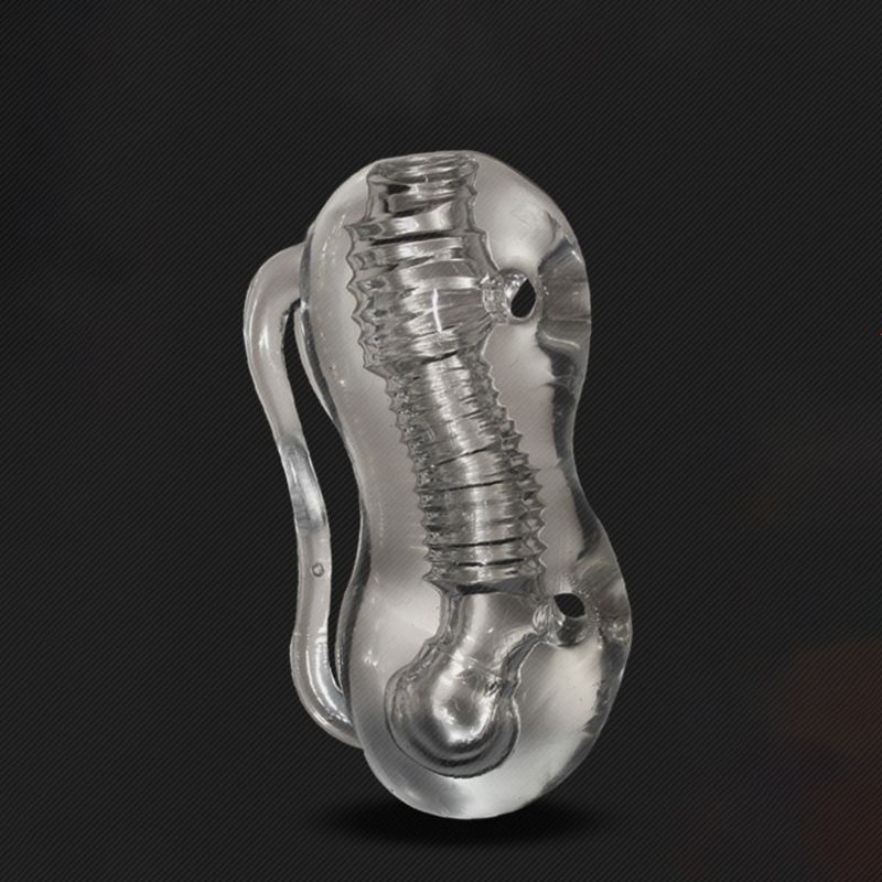 Mens Transparent Masturbator Cup Penile Training Device Delayed Pleasure Massage Toy Discreet Male Sexual Wellness Product - 4