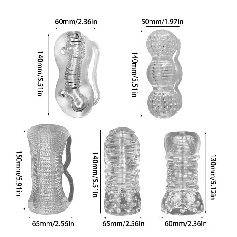 Mens Transparent Masturbator Cup Penile Training Device Delayed Pleasure Massage Toy Discreet Male Sexual Wellness Product - 2