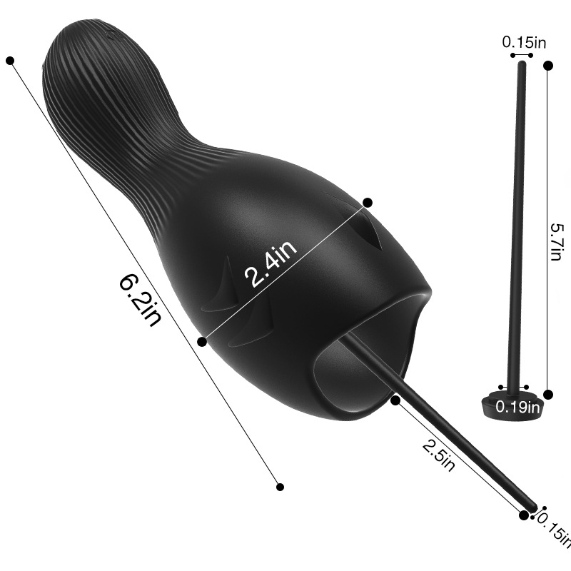 12mode Male Oral Masturbator Sex Trainer Blowjob Simulator With Urethral Penis Plug For Adult Men - 6