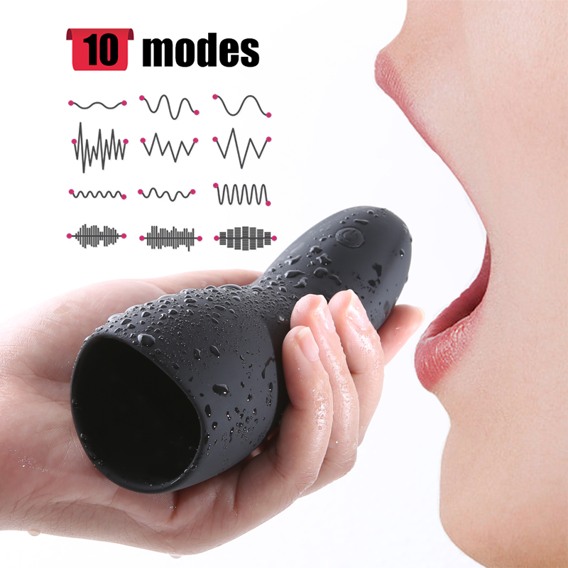 Male Masturbator 10mode Glans Vibrator Penis Massager Ejaculation Delay Trainer Adult Sex Toy For Men - 5