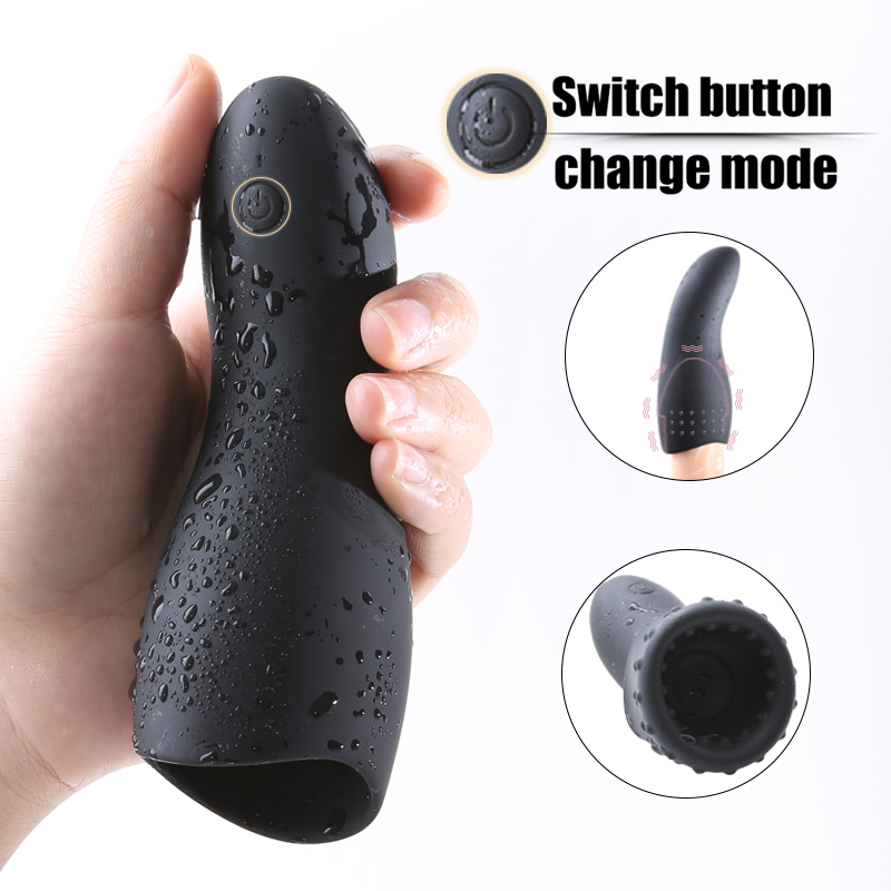 Male Masturbator 10mode Glans Vibrator Penis Massager Ejaculation Delay Trainer Adult Sex Toy For Men - 4