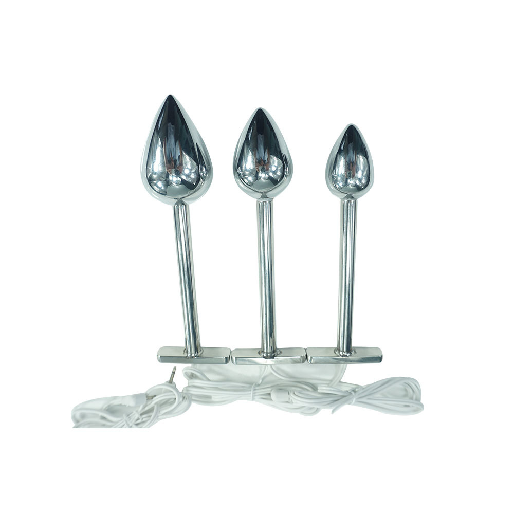 Couples Electric Shock Butt Plug Anal Pleasure Wand Intimate Torture Sex Toys - 1