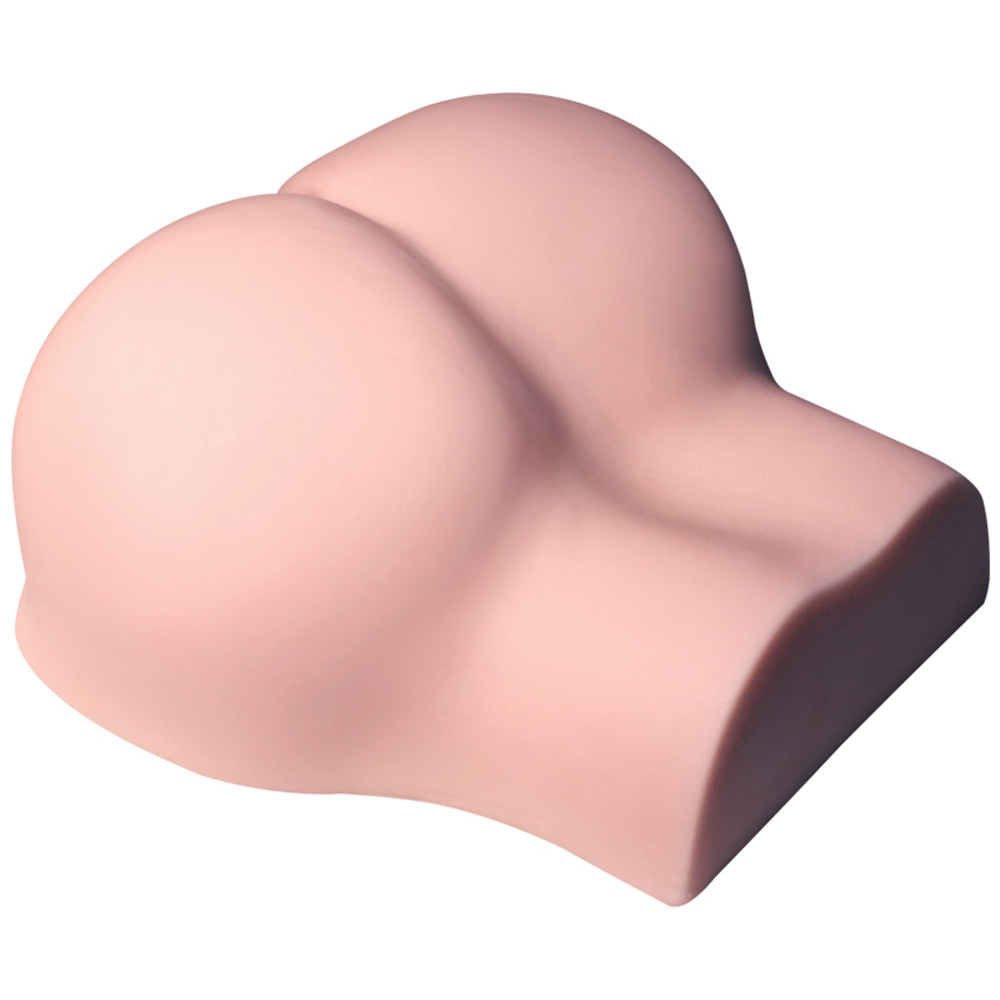 Silicone Dual Channel Male Masturbator Realistic Big Ass Sex Doll Artificial Anal Adult Toy - 7