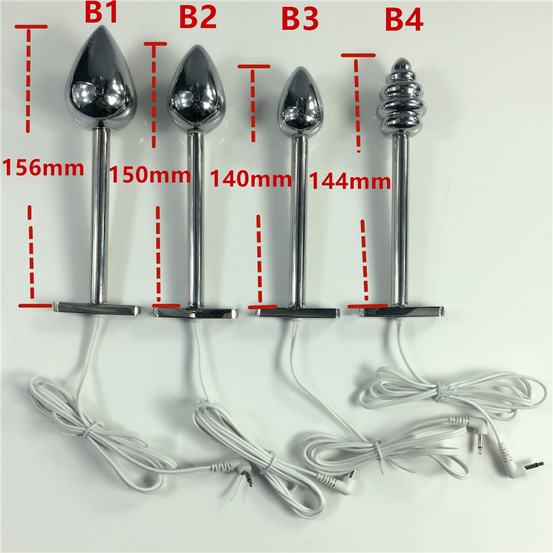 Couples Electric Shock Butt Plug Anal Pleasure Wand Intimate Torture Sex Toys - 5