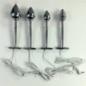 Sex Products Butt Plug Electric Shock Torture Anal Toys For Couples Wand