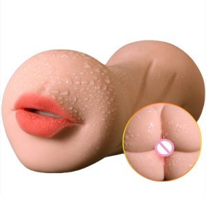 4d Realistic Deep Throat Sucking Cup Male Masturbator Silicone Sex Toys For Men Vagina Mouth Anal Erotic Oral