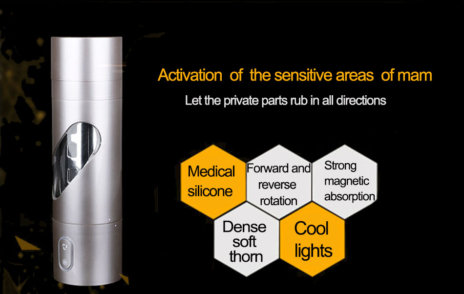 Electric Automatic Male Masturbator Cup 5speed Rotating Handsfree Realistic Vagina Simulation Adult Sex Toy For Men - 1
