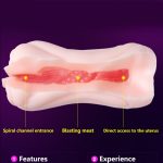 Silicone Male Masturbator Real Vagina & Anus Pocket Pussy Realistic Artificial Masturbador Cup Anal Sex Toys For Men - 6
