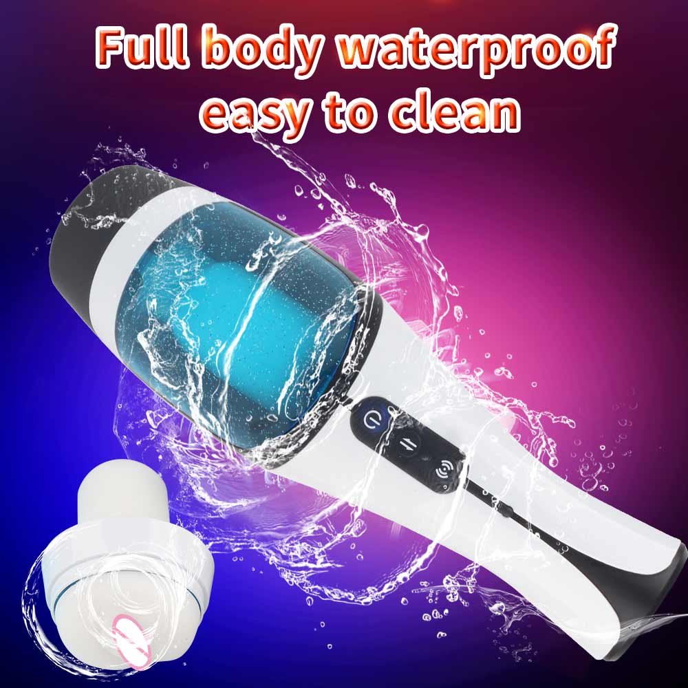 Automatic Male Masturbator Cup Telescopic Rotary Simulation Deep Throat Experience Adult Sex Toy Vagina Delay Trainer - 9