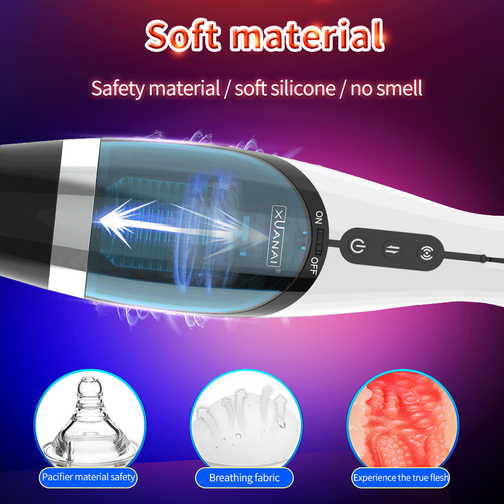 Automatic Male Masturbator Cup Telescopic Rotary Simulation Deep Throat Experience Adult Sex Toy Vagina Delay Trainer - 8