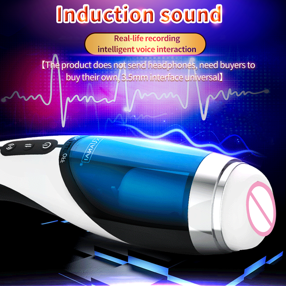 Automatic Male Masturbator Cup Telescopic Rotary Simulation Deep Throat Experience Adult Sex Toy Vagina Delay Trainer - 6