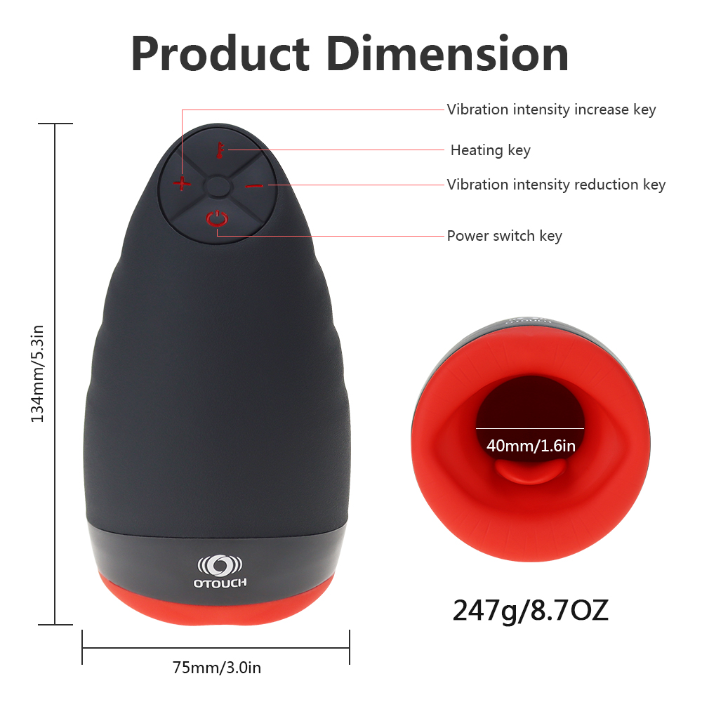 Male Masturbator Cup With Heating Function Realistic Soft Vagina Endurance Exercise Sex Toy Adult Pleasure Vacuum Pocket For Men - 2