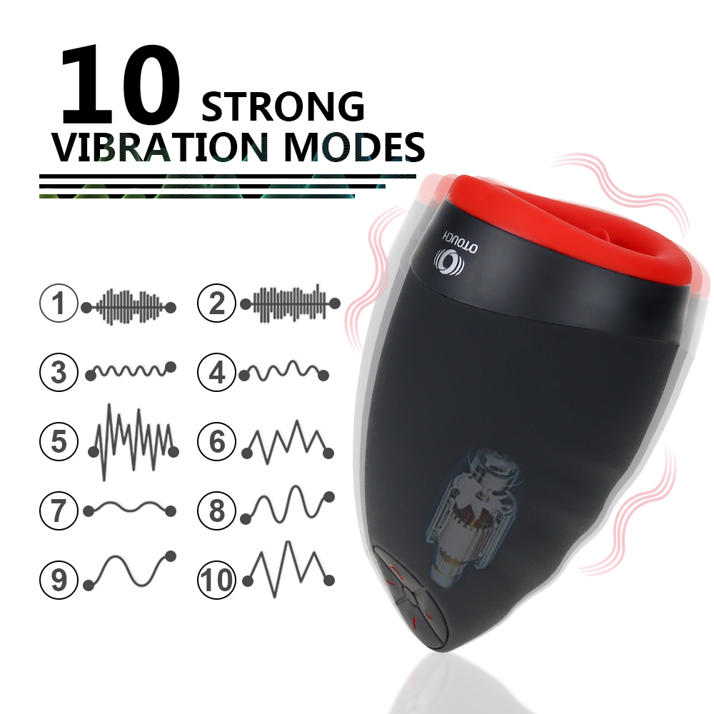 Male Masturbator Cup With Heating Function Realistic Soft Vagina Endurance Exercise Sex Toy Adult Pleasure Vacuum Pocket For Men - 1