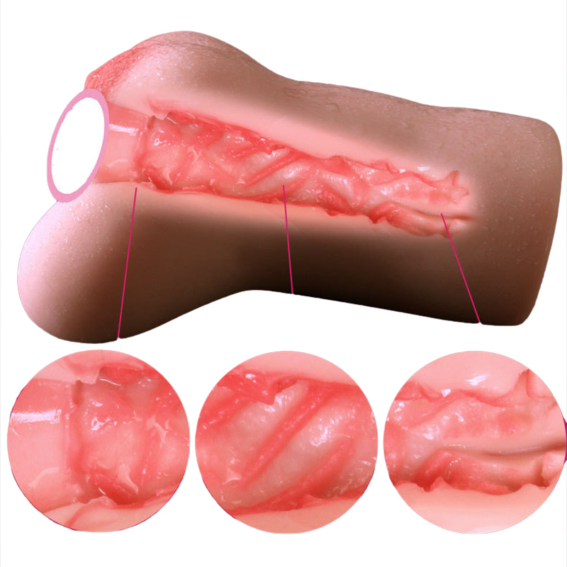 Quality Silicone Male Masturbator Cup Realistic Feel Pocket Sex Toy For Men Enhanced Pleasure Suction Device - 1