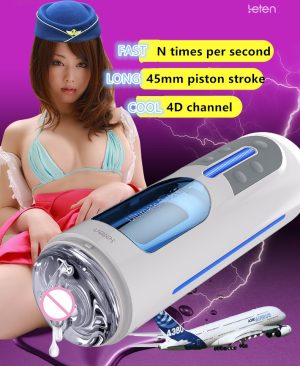 Leten A380 Automatic Piston Male Masturbator Hands Free Masturbators Pocket Pussy Sex Toy Telescopic Machine For Man - 2