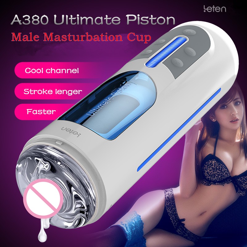 Leten A380 Handsfree Telescopic Male Masturbator Automatic Piston Pocket Pussy Adult Sex Toy For Men - 10
