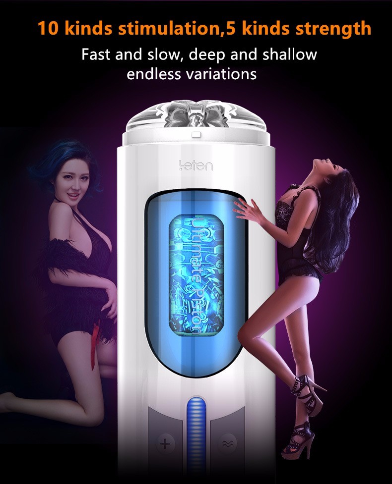 Leten A380 Handsfree Telescopic Male Masturbator Automatic Piston Pocket Pussy Adult Sex Toy For Men - 5
