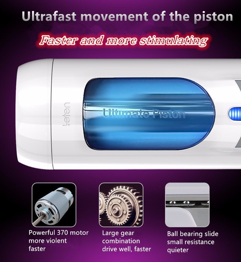 Leten A380 Handsfree Telescopic Male Masturbator Automatic Piston Pocket Pussy Adult Sex Toy For Men - 2