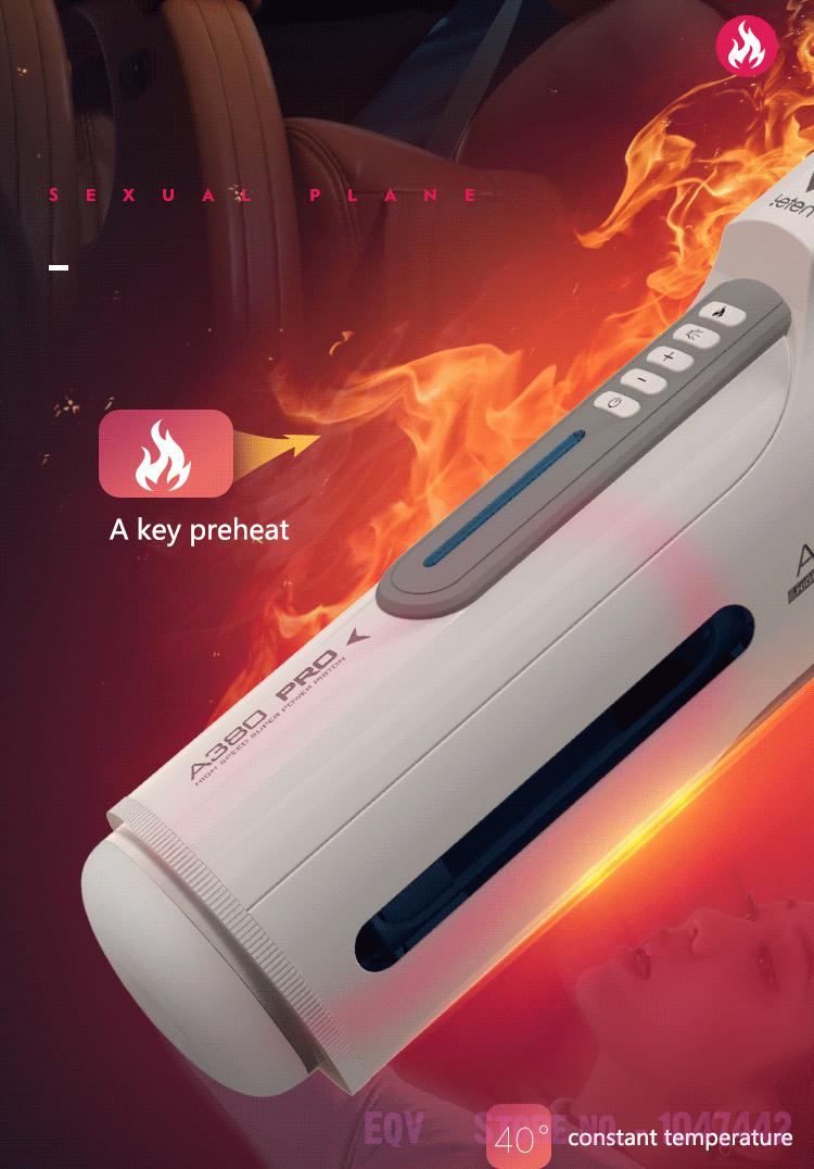Leten A380pro Male Masturbator Realistic Vagina Automatic Piston Handsfree Sucking Function Adult Pleasure Toys For Men - 11