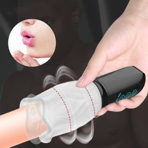 360 Rotation Blowjob Male Masturbator Adults Vibrator Silicone Soft Pussy Delayed Ejaculation Erotic Vibrators Sex Toys For Men