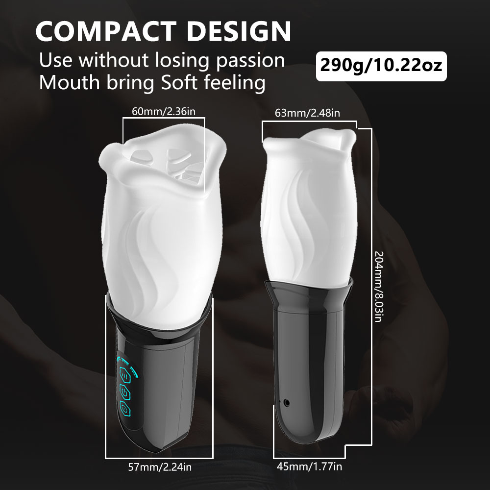Deluxe Silicone Male Masturbator Vibrator 360 Degree Rotating Soft Lifelike Feel Delayed Ejaculation Adult Erotic Pleasure Toy For Men - 5