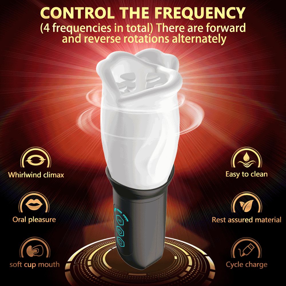 Deluxe Silicone Male Masturbator Vibrator 360 Degree Rotating Soft Lifelike Feel Delayed Ejaculation Adult Erotic Pleasure Toy For Men - 4