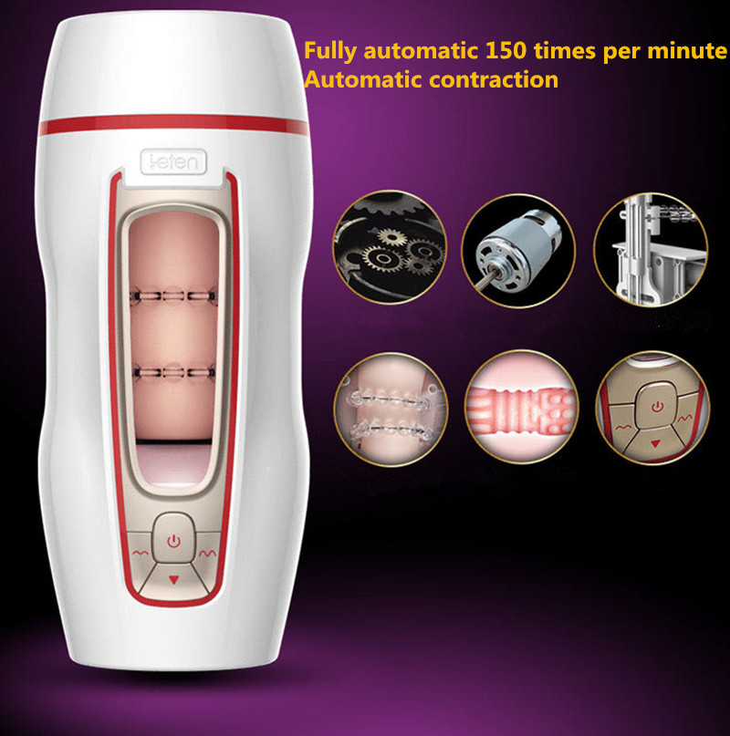 Leten Automatic Male Masturbator Cup With 10 Modes Realistic Vagina Adult Sex Toy For Men - 1