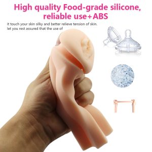 Male Masturbator Aircraft Cup Tpe Penis Exerciser Massager Realistic Silicone Vagina Soft Tight Sex Pocket Pussy Adult Toys - 2