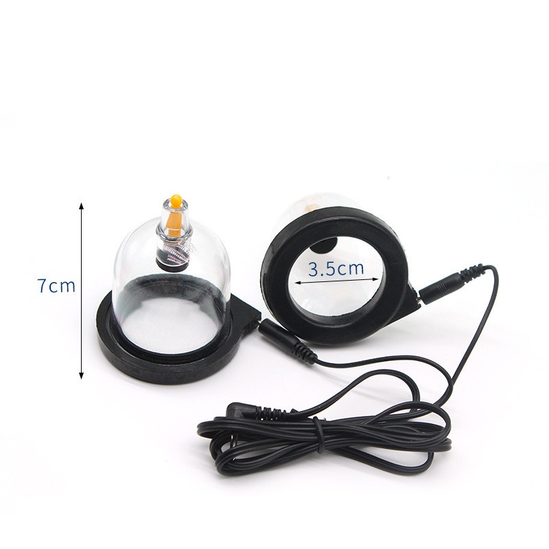 Couples Electro Shock Breast Massage Toy Electric Stimulation Nipple Suction Pump - 8