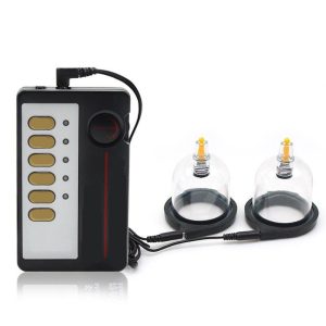 Electro Shock Cuction Pump Electrical Stimulation Sucker Nipple Pumps Breasts Electric Stimulator Massage Sex Toys For Couples