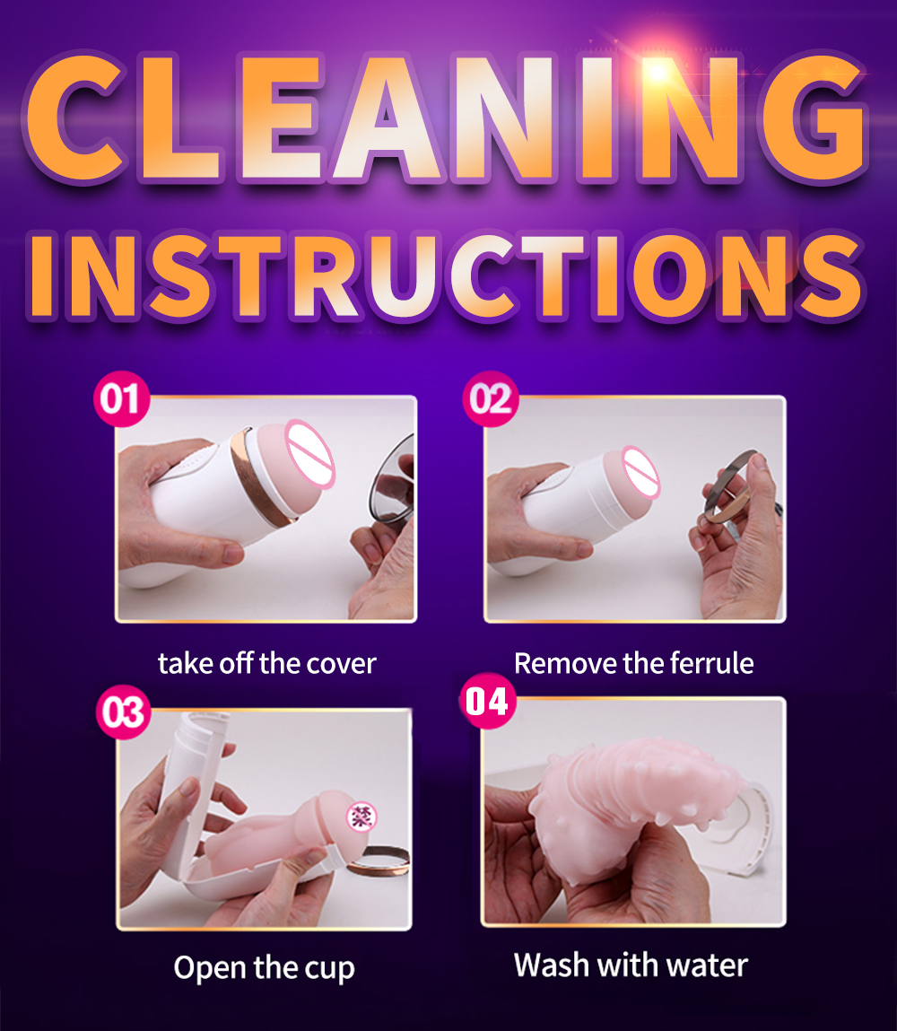 Mens Realistic Vagina Masturbator Cup Detachable Skinfriendly Soft Suction Artificial Sex Toy - 13