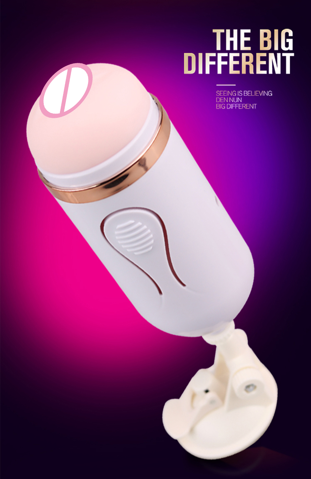 Mens Realistic Vagina Masturbator Cup Detachable Skinfriendly Soft Suction Artificial Sex Toy - 11