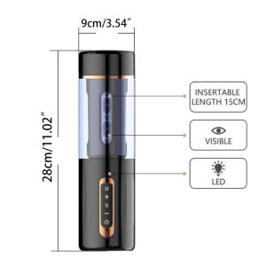 Bluetooth Male Masturbator Thrusting Rotating Modes Electric Masturbating Cup Rechargeable Moaning Sex Toys For Men - 2