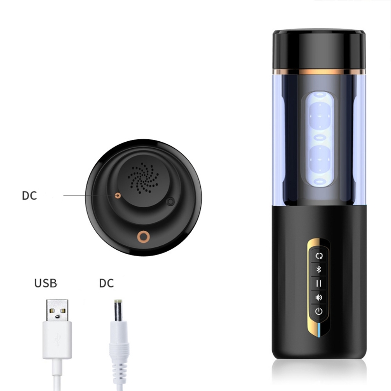 Rechargeable Bluetooth Male Masturbator With Thrusting Rotating Modes Electric Pleasure Cup Moaning Audio Adult Sex Toy For Men - 8