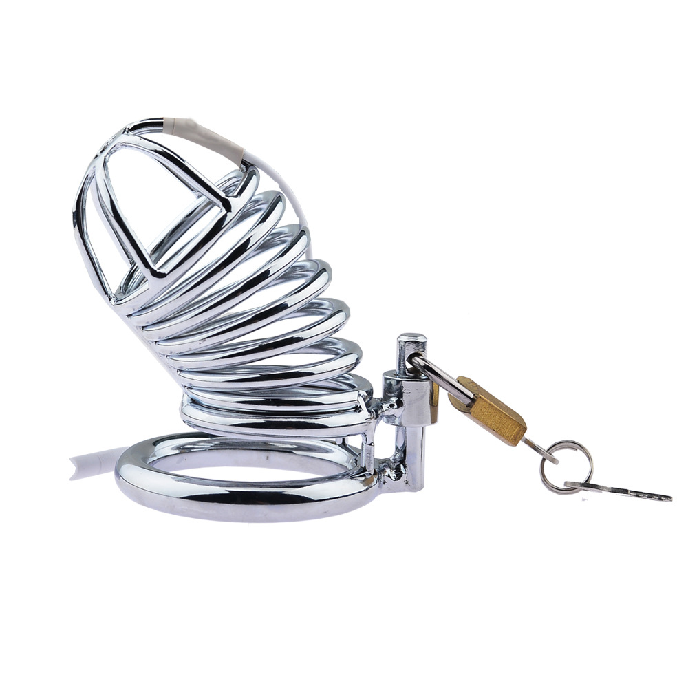 Bdsm Electro Shock Male Chastity Cage Penis Sleeve Electronic Bondage Restraints For Couples - 7