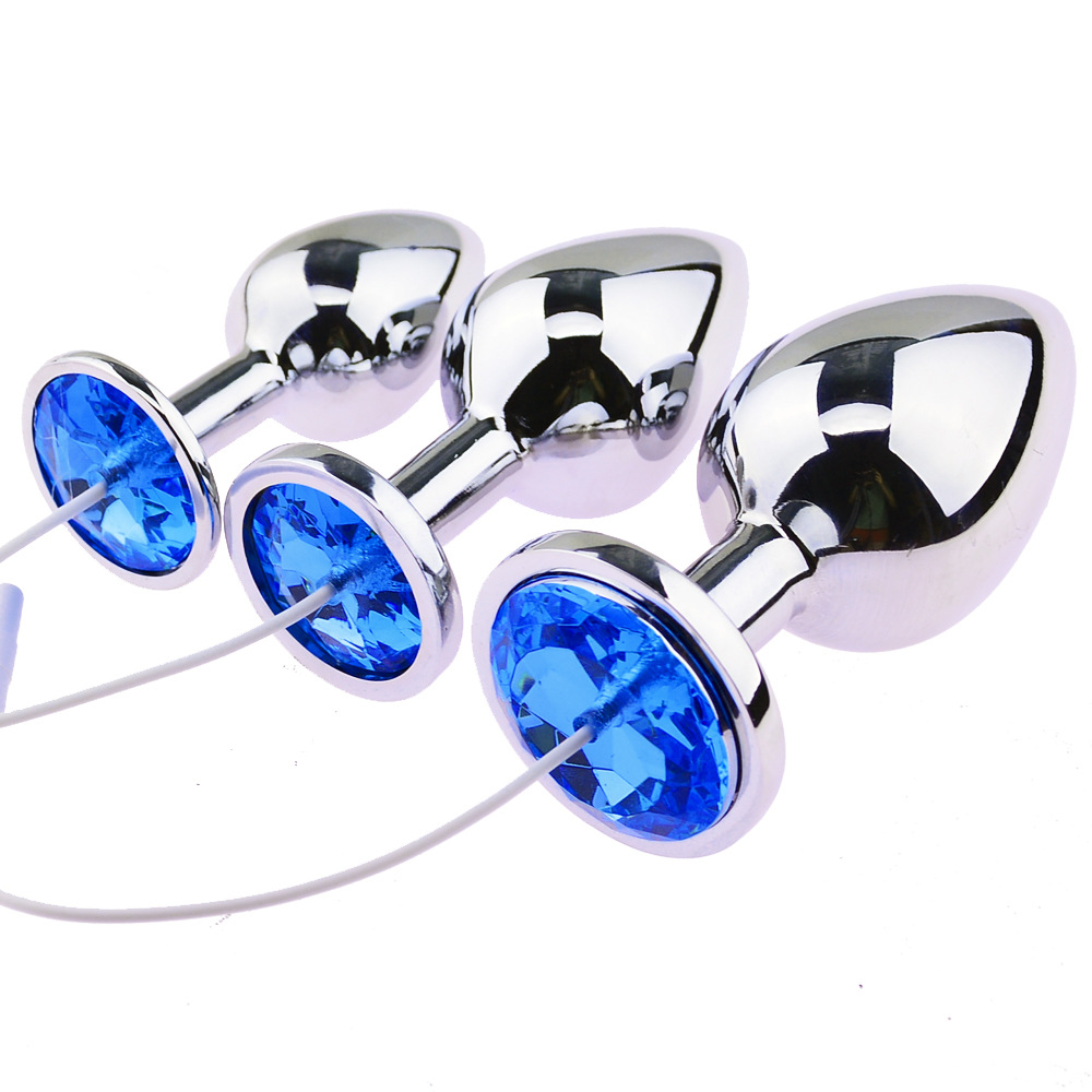 Bdsm Electro Shock Male Chastity Cage Penis Sleeve Electronic Bondage Restraints For Couples - 11