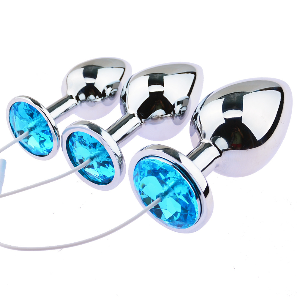 Bdsm Electro Shock Male Chastity Cage Penis Sleeve Electronic Bondage Restraints For Couples - 12