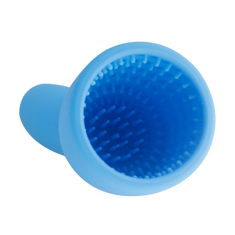 Silicone Male Masturbator Durable Penis Trainer Vibrator Glans Stimulating Dildo Longlasting Pleasure Tool - 3