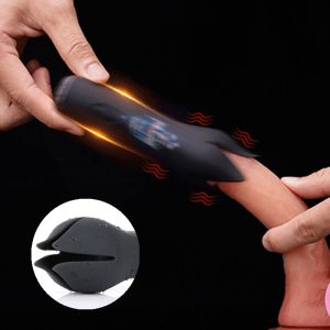 Masturbator Penis Enlargement Dick Extender Delay Training Device Sex Electric 12-speed Glans Sleeve Vibrating Toys For Men