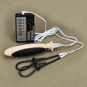 Electric Shock Enlarger Prostate Massager Electrical Stimulation Sex Toys Electro Penis Ring Anal Plug