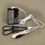 Electric Shock Enlarger Prostate Massager Electrical Stimulation Sex Toys Electro Penis Ring Anal Plug - 2
