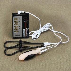 Electric Shock Enlarger Prostate Massager Electrical Stimulation Sex Toys Electro Penis Ring Anal Plug - 2