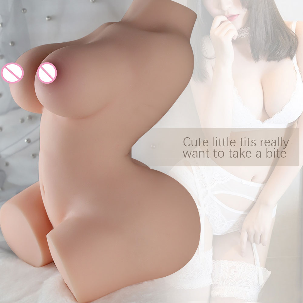 Lifelike 36kg Male Masturbation Toy With Realistic Features Dual Channel Huge Breast Half Body Love Doll - 4