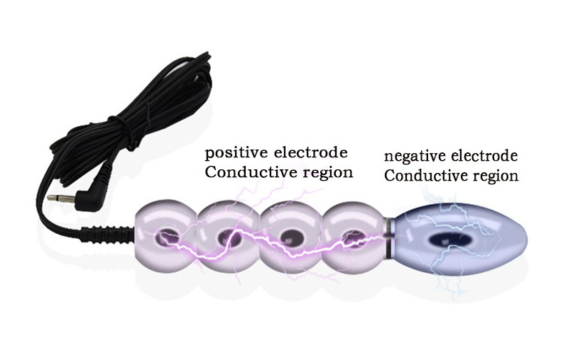 Unisex Silicone Beaded Anal Plug Electric Shock Stimulation Dildo Erotic Masturbation Toy For Men And Women - 6