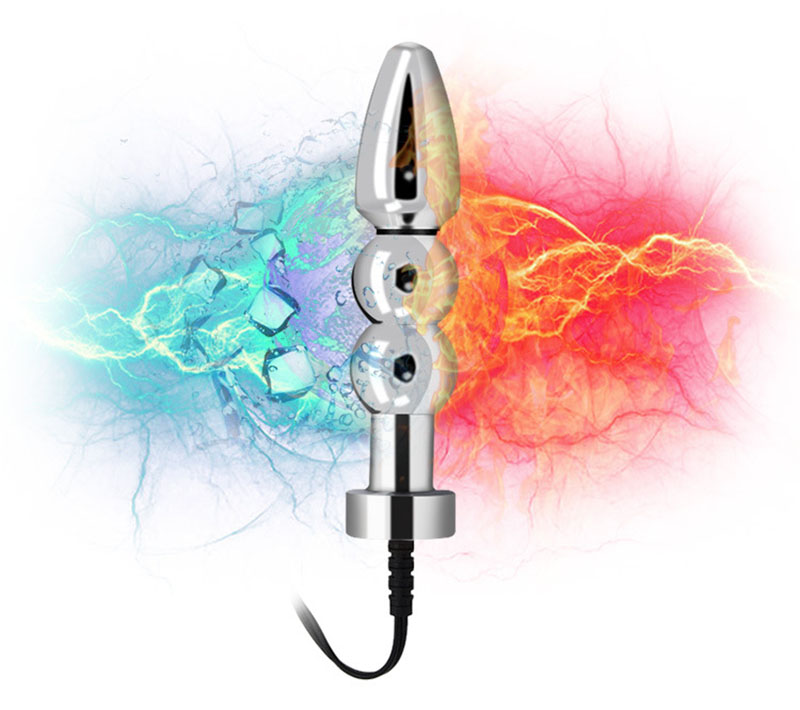 Unisex Silicone Beaded Anal Plug Electric Shock Stimulation Dildo Erotic Masturbation Toy For Men And Women - 7