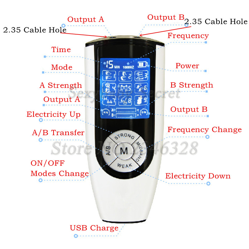 Unisex Silicone Beaded Anal Plug Electric Shock Stimulation Dildo Erotic Masturbation Toy For Men And Women - 18