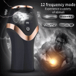 Glans Trainer Male Masturbation Cup 12 Speed Automatic Sucking Vibrating Penis Expansion Device Adult Games Sex Toy For Man - 4