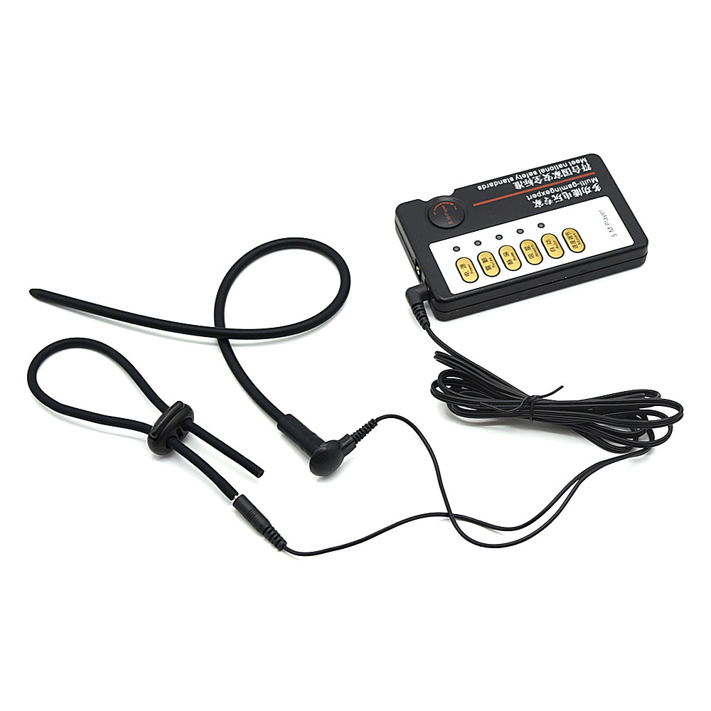 Adjustable Estim Mens Electro Stimulation Ring Electric Shock Adult Toy For Enhanced Pleasure - 2