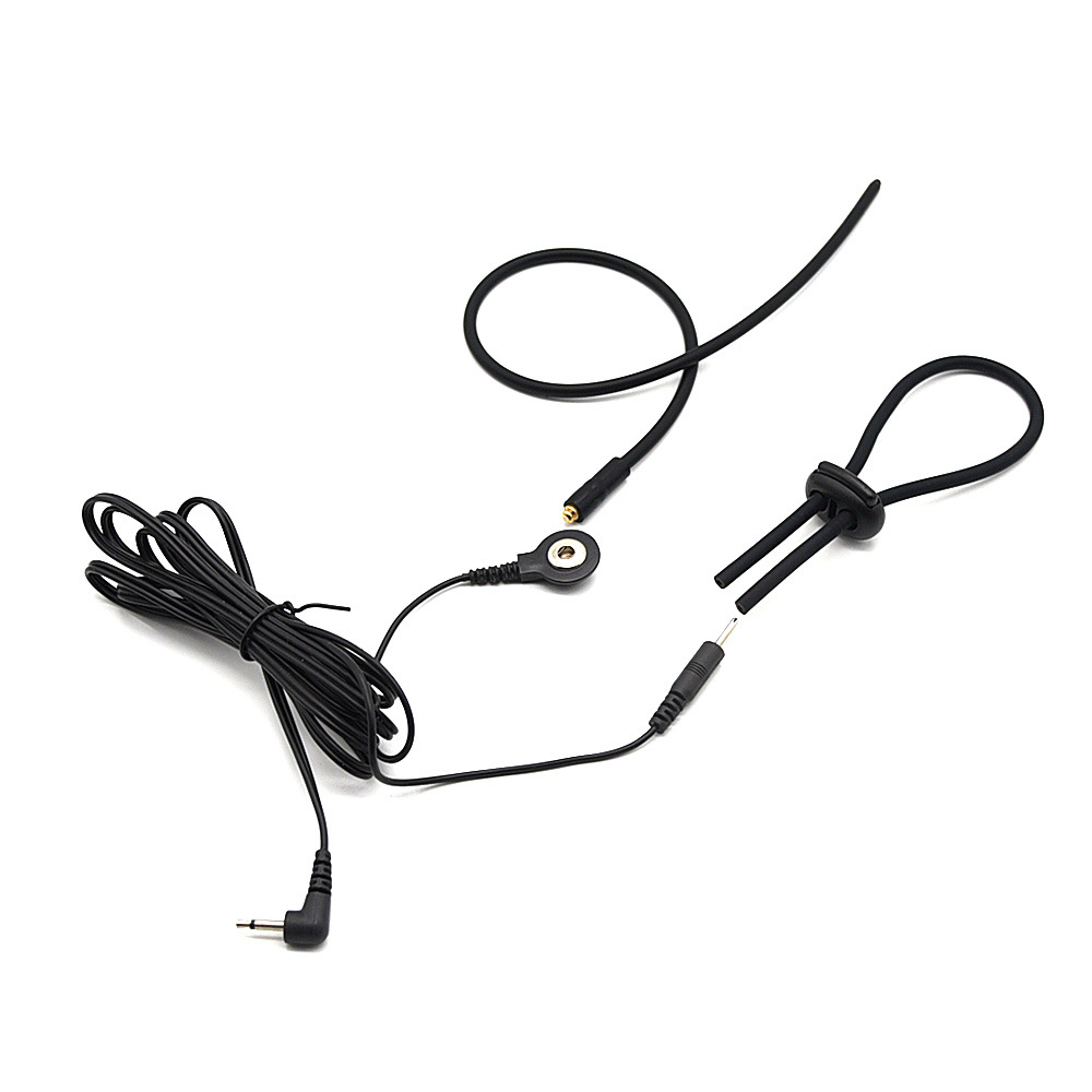 Adjustable Estim Mens Electro Stimulation Ring Electric Shock Adult Toy For Enhanced Pleasure - 9